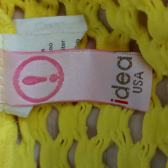 IDEA USA Neon Yellow Sexy Hole Top - Picture 3 of 5